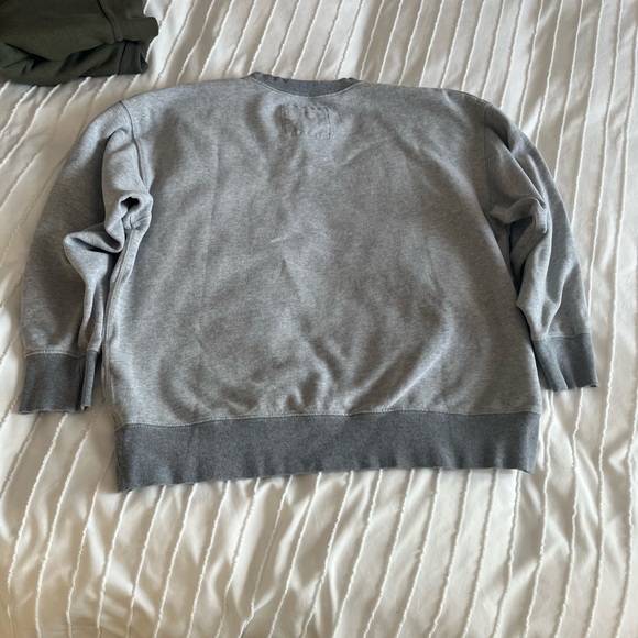 Grey American Eagle Oversized Sweatshirt - Picture 2 of 2